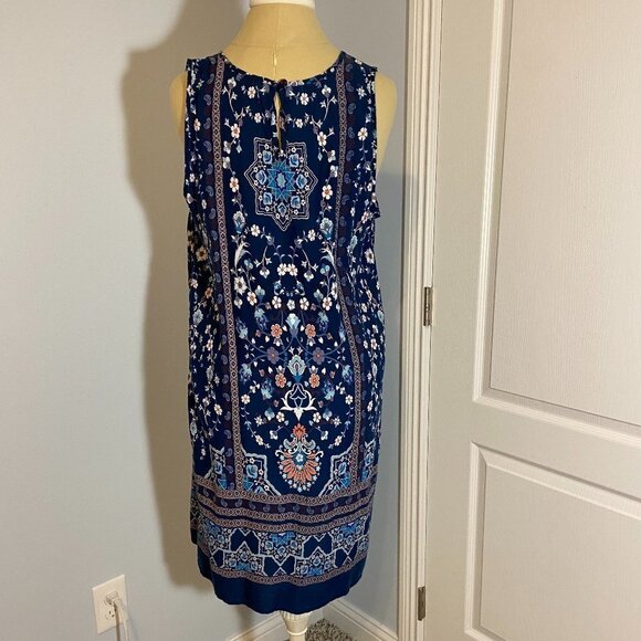 Aventura Blue Floral Mini Dress - Picture 4 of 6